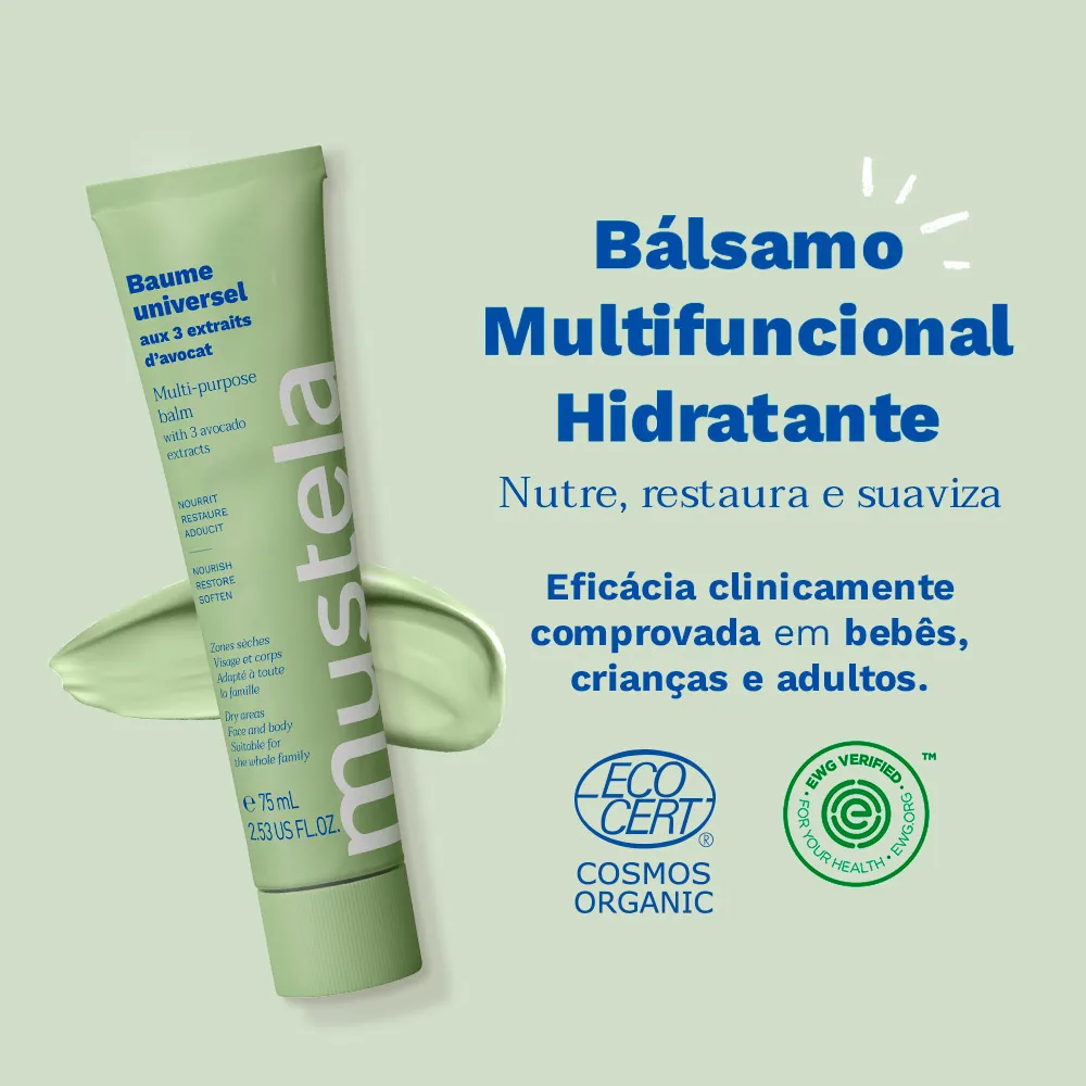 Bálsamo Hidratante Mustela Multifuncional Sem Perfume 75ml — foto 4