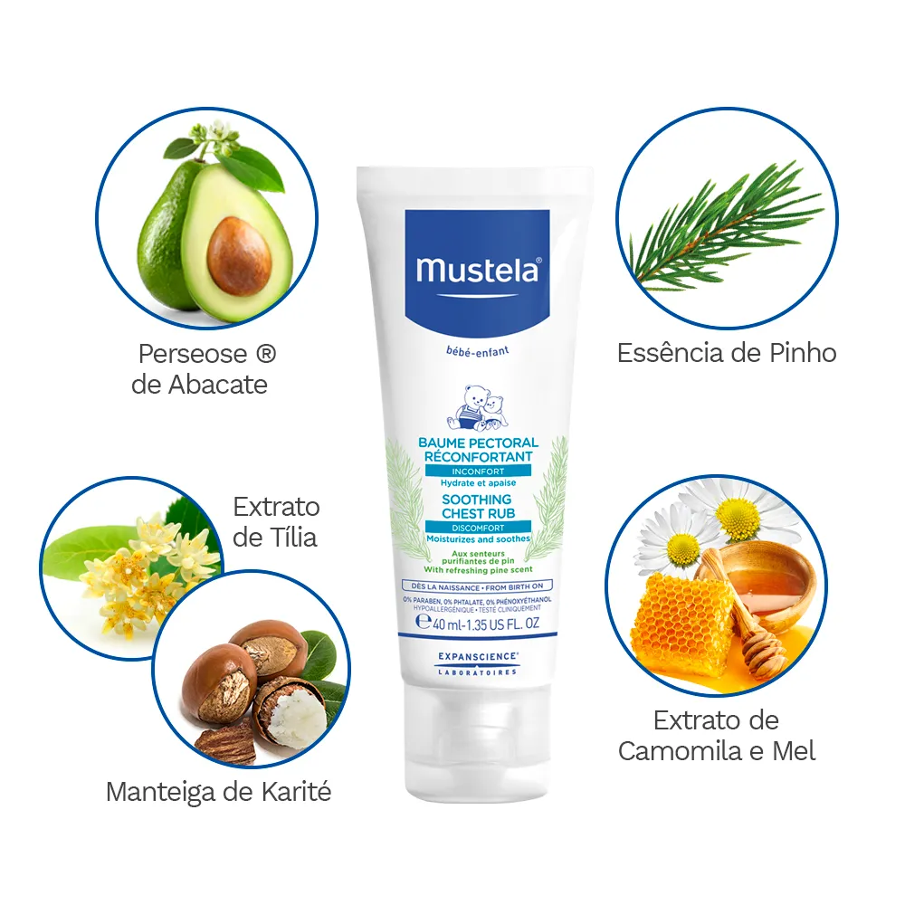 Bálsamo Peitoral Mustela Bebê Reconfortante 40ml — foto 5