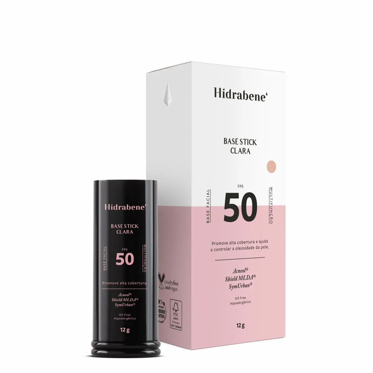 Base Hidrabene FPS 50 Stick Cor Clara 12g