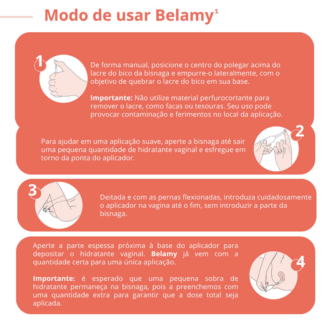 Belamy Gel Hidratante Vaginal 20g 8 Aplicadores — foto 5