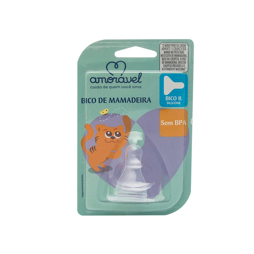 Bico para Mamadeira Amorável silicone R6001
