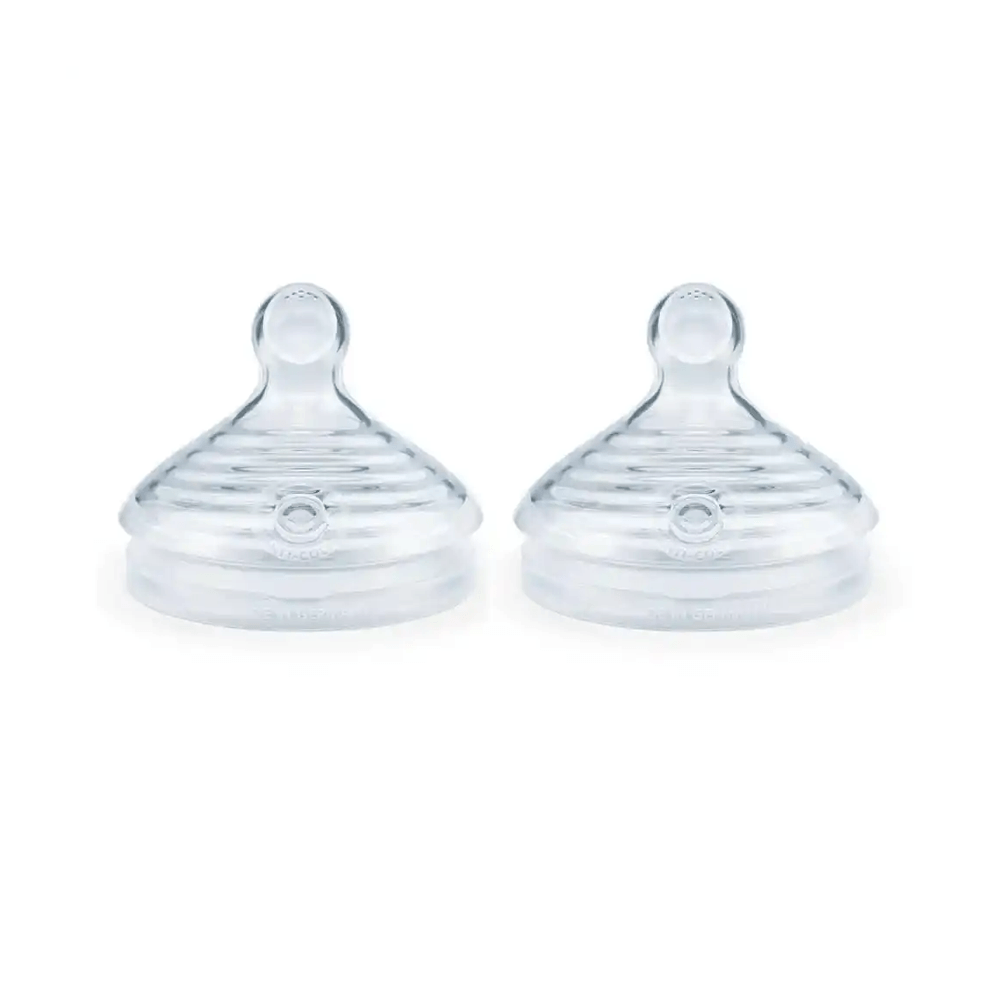 Bico para Mamadeira NUK Essence Smart Flow +6 meses Anticólica Fluxo Médio Silicone 2 Unidades