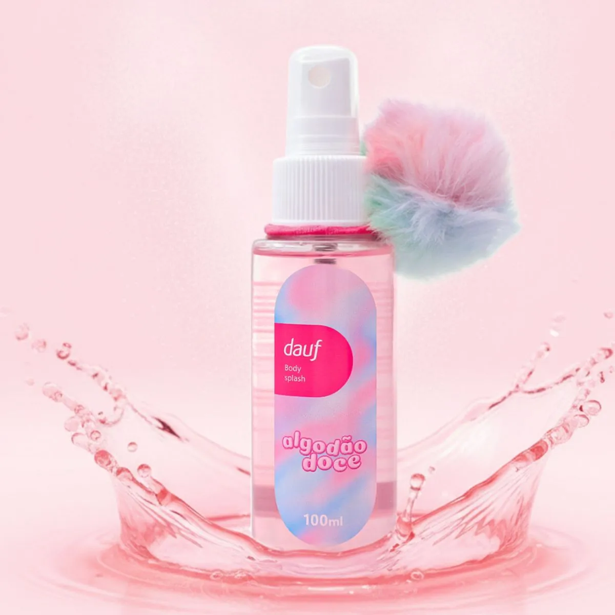 Body Splash Dauf Algodão Doce 100ml Ganhe 1 Pompom — foto 2