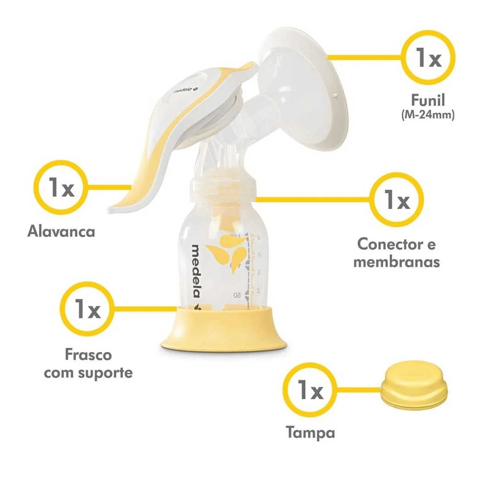 Bomba de Tirar Leite Medela Flex Manual 1 Unidade — foto 2