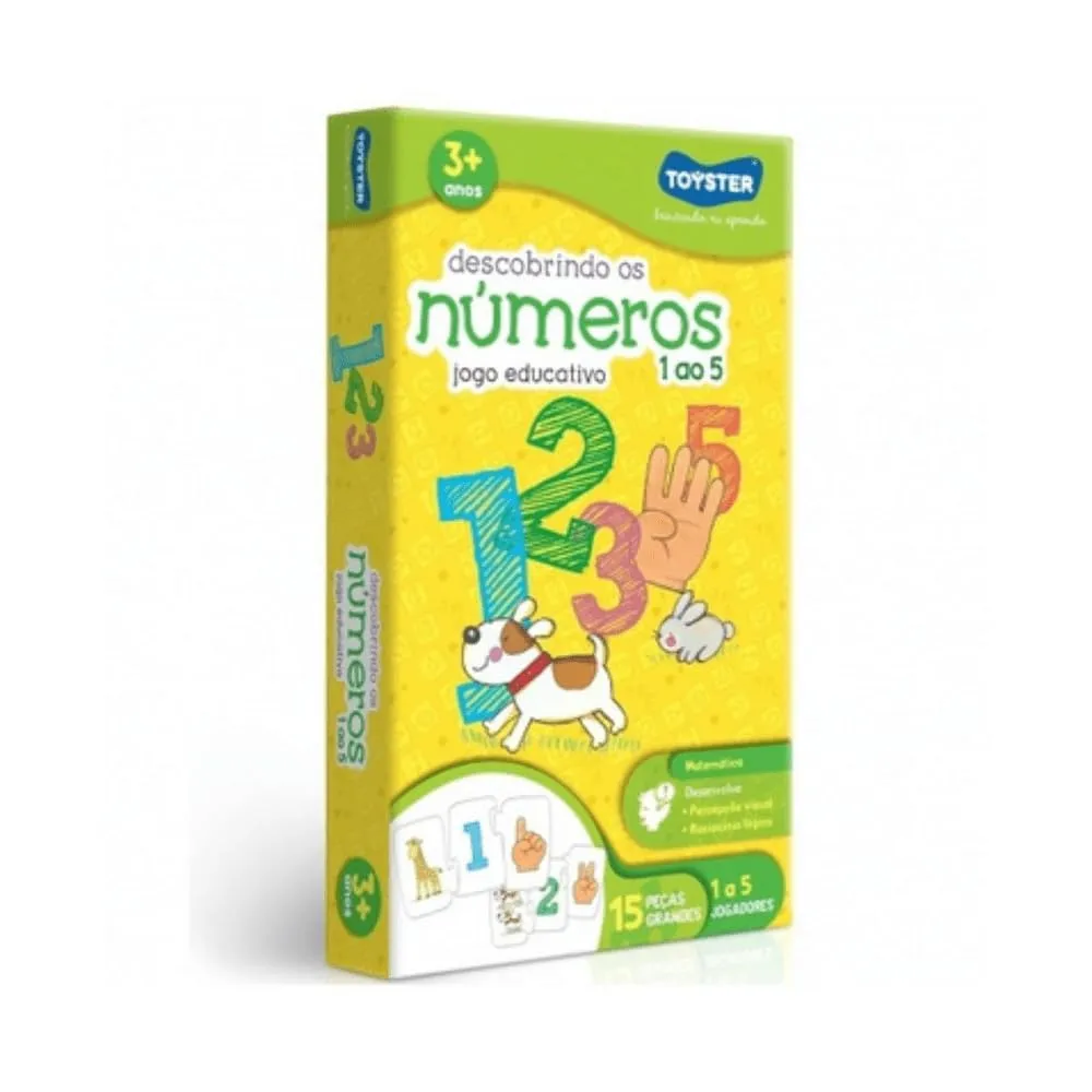 Brinquedo Descobrindo Os números de 1 Ao 5