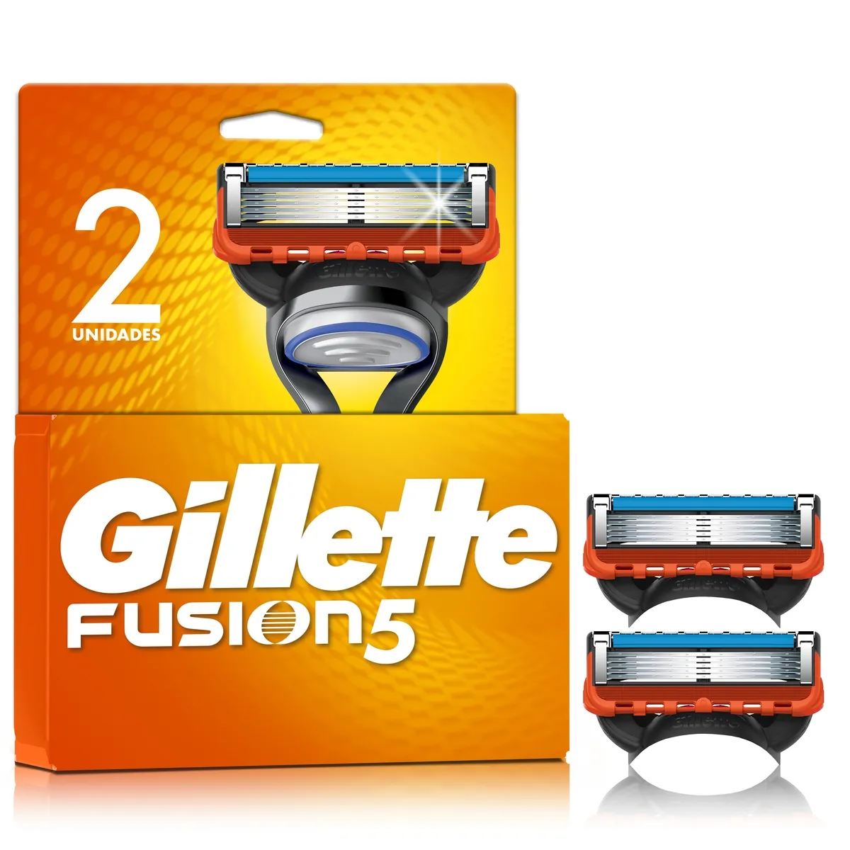 Carga para Aparelho de Barbear Gillette Fusion 5 2 Unidades