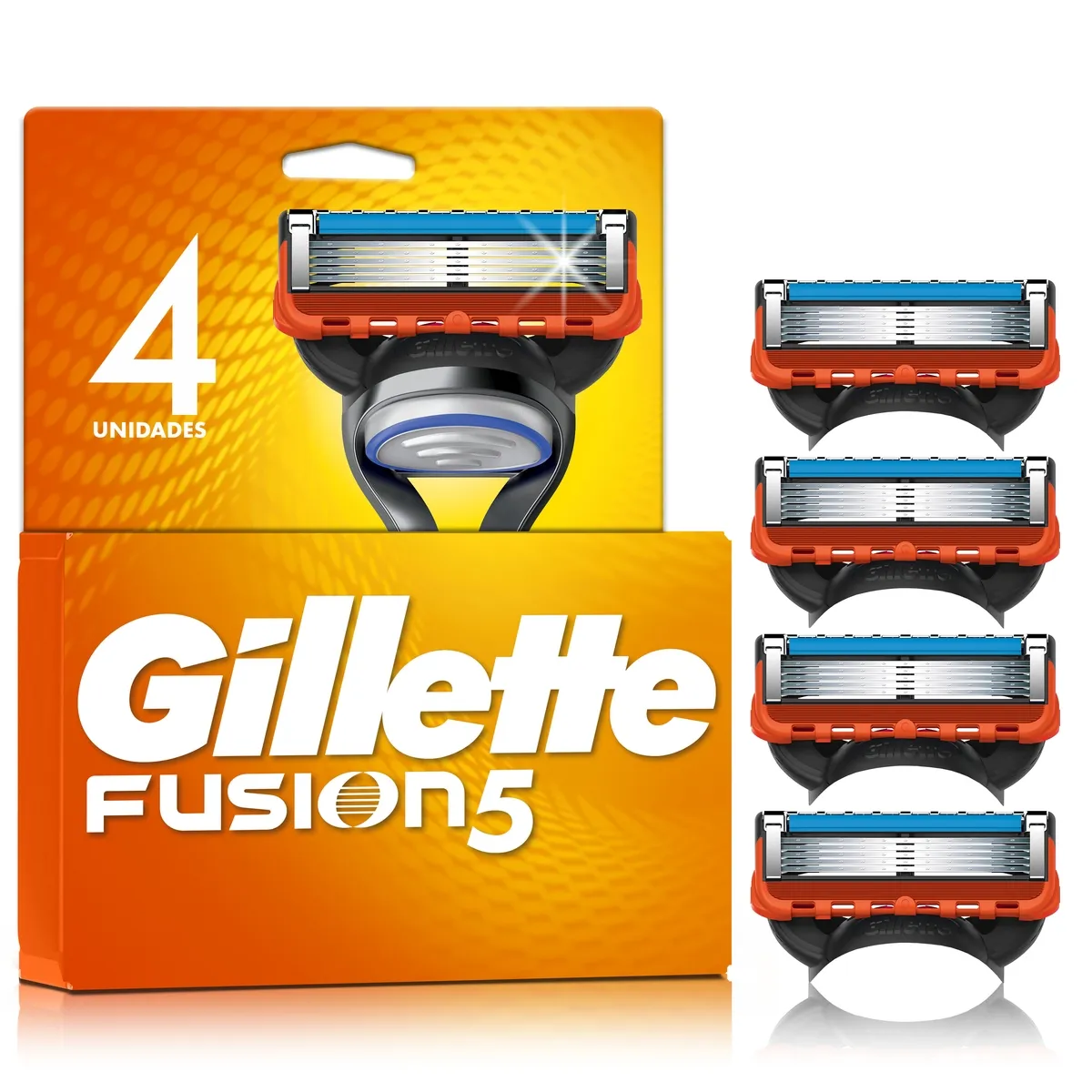Carga para Aparelho de Barbear Gillette Fusion 5 4 Unidades