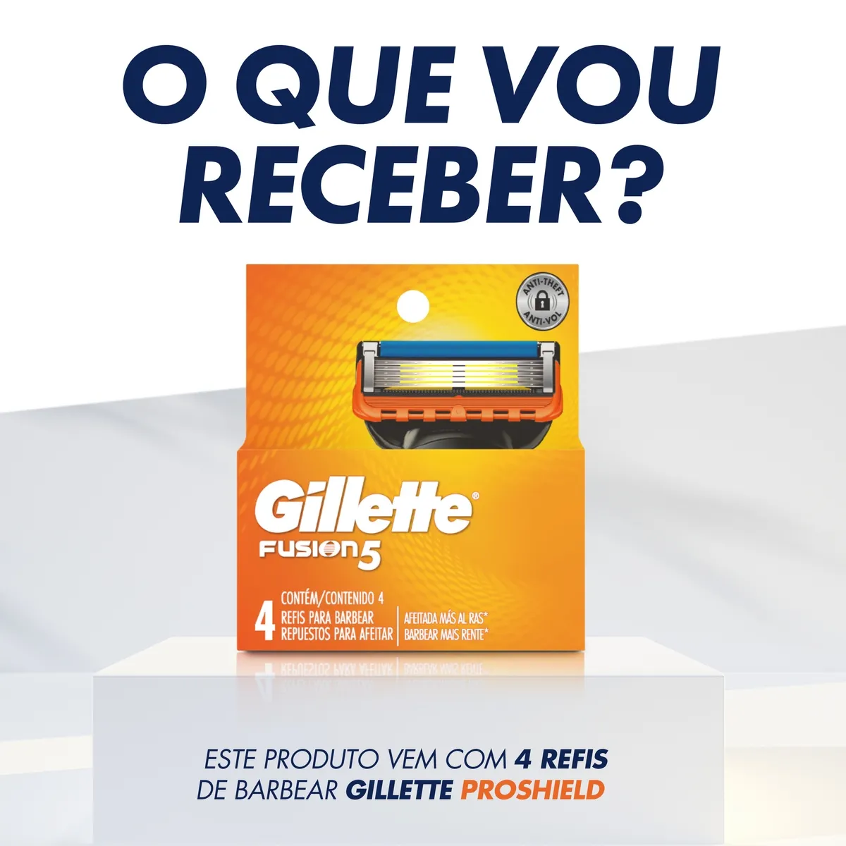 Carga para Aparelho de Barbear Gillette Fusion 5 4 Unidades — foto 6