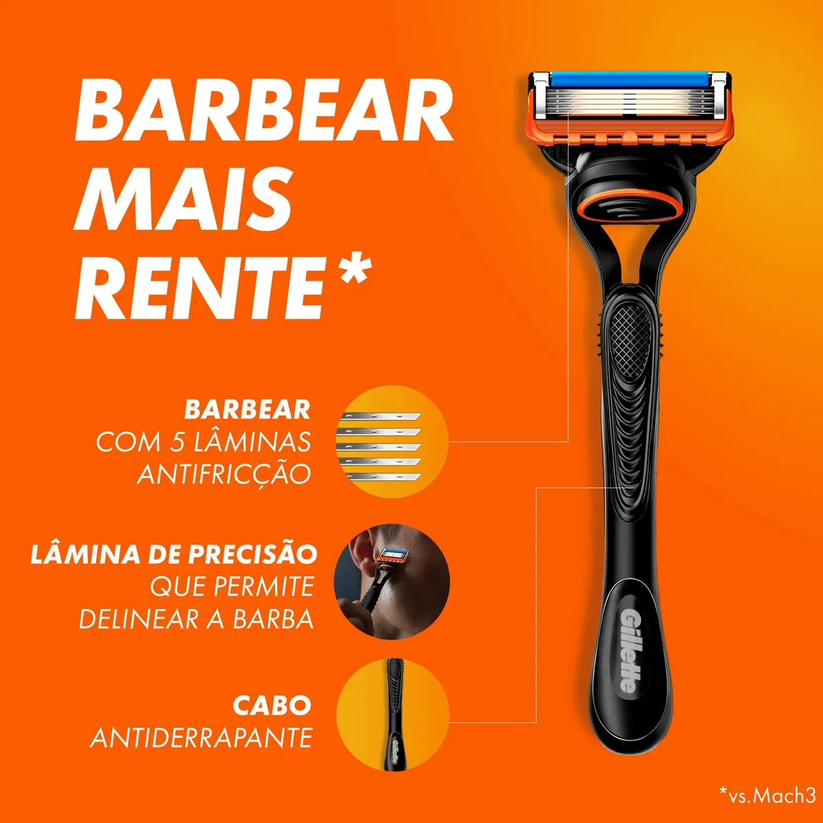 Carga para Aparelho de Barbear Gillette Fusion 5 4 Unidades — foto 2