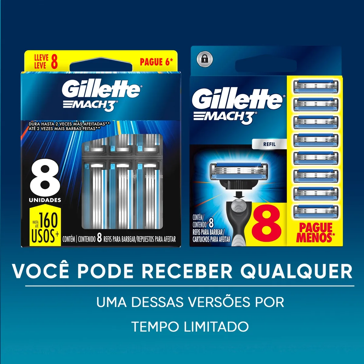 Carga para Aparelho de Barbear Gillette Mach3 8 Unidades — foto 7