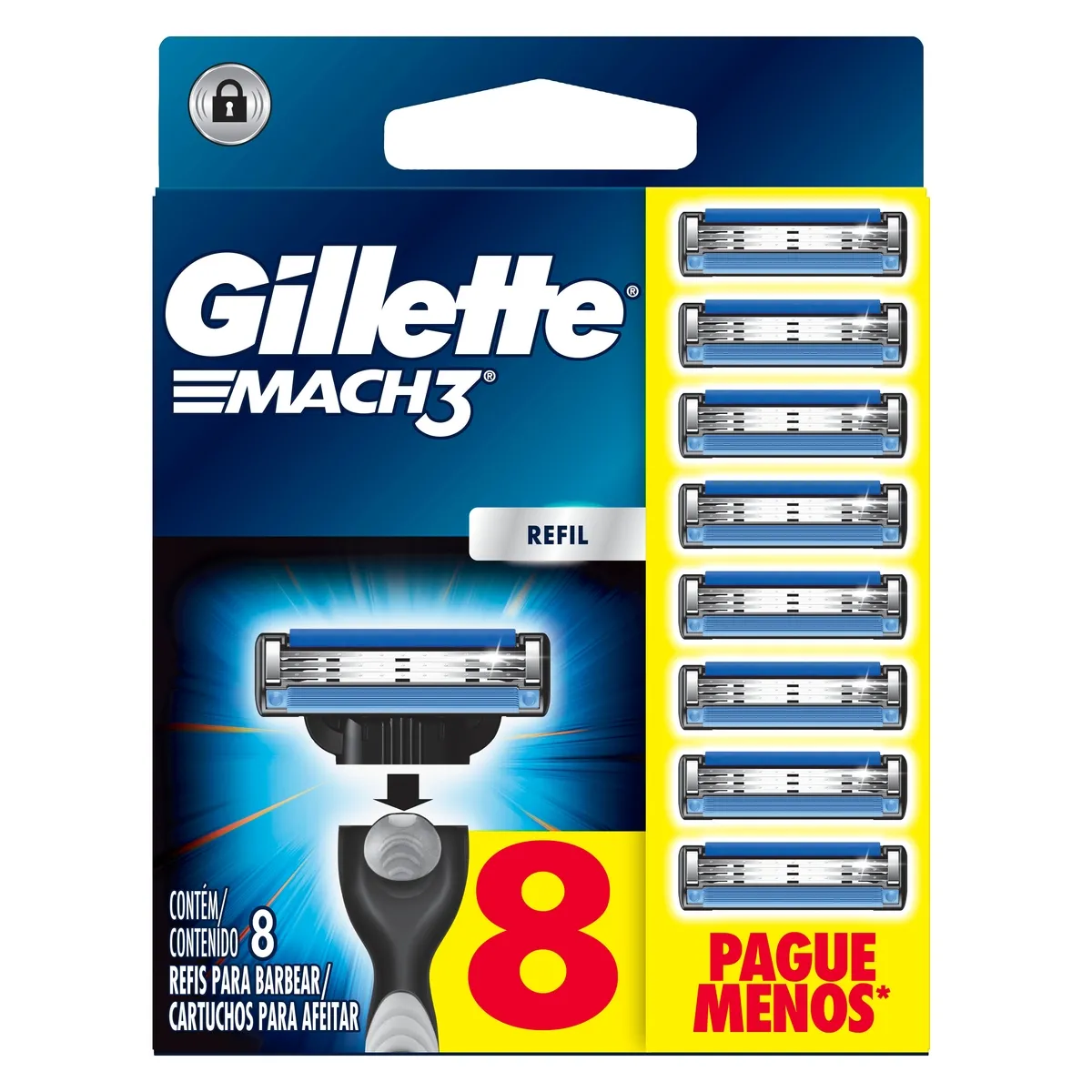Carga para Aparelho de Barbear Gillette Mach3 8 Unidades — foto 8