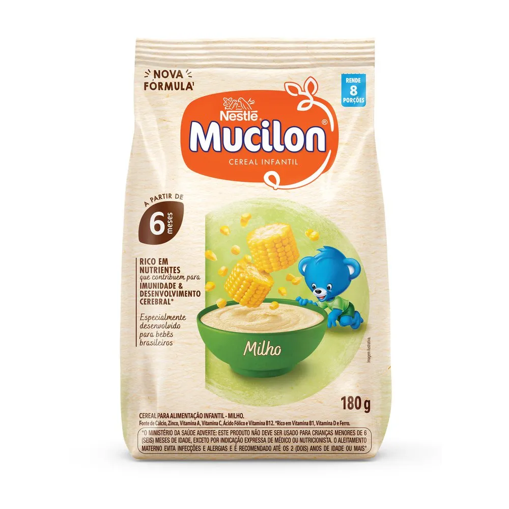 Cereal Infantil Mucilon Milho +6 meses 180g