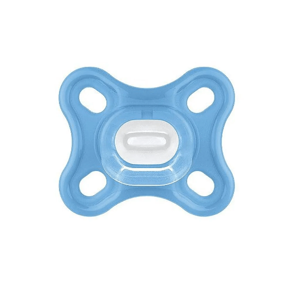 Chupeta MAM Comfort Ortodôntica de 0 a 2 meses SkinSoft Silicone Azul 1 Unidade