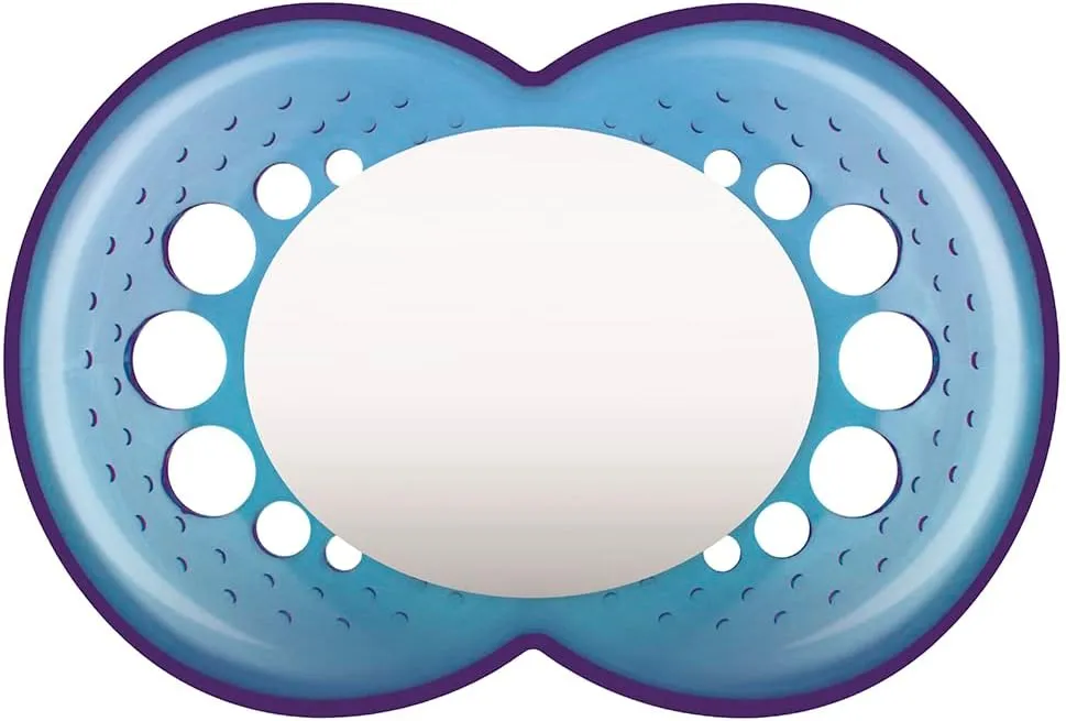 Chupeta MAM Original Furos de Ventilação +16 meses Silicone Azul 1 Unidade