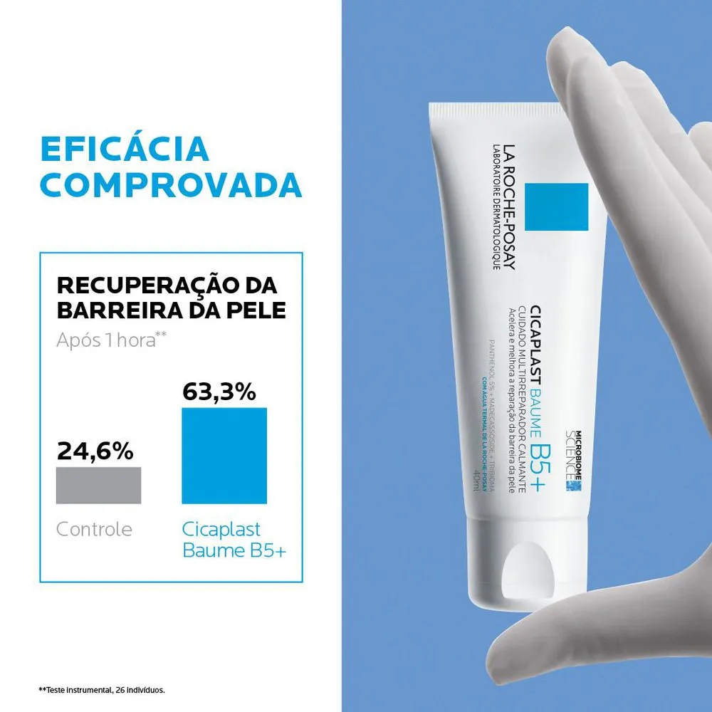 Cicaplast Baume B5+ La Roche-Posay Creme Multirreparador Calmante 40ml — foto 4