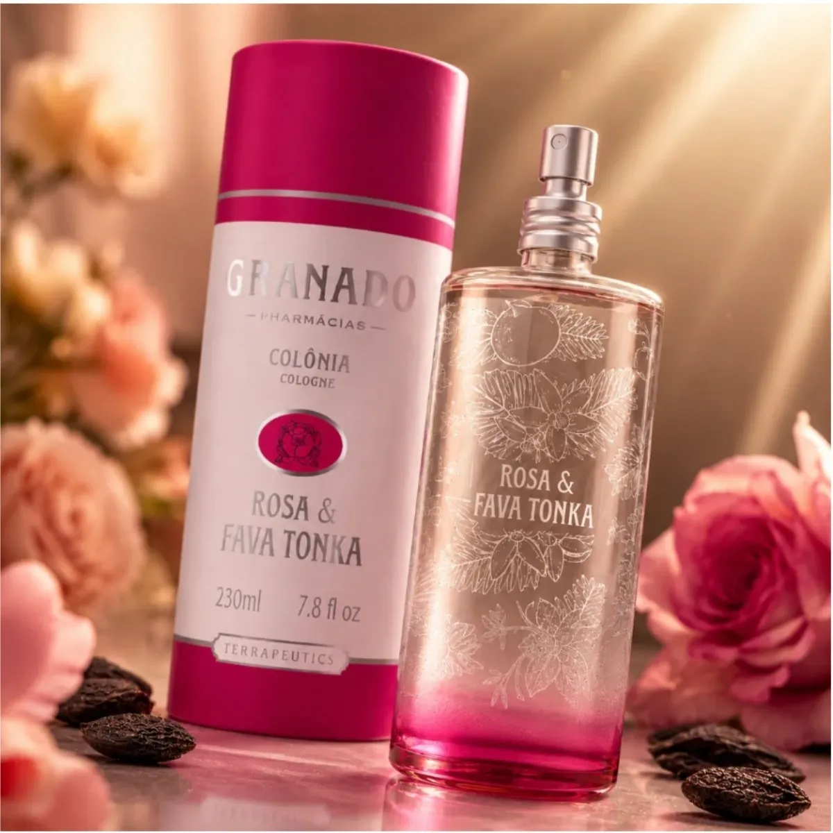 Colonia Granado Terrapeutics Rosa & Fava Tonka 230ml — foto 4