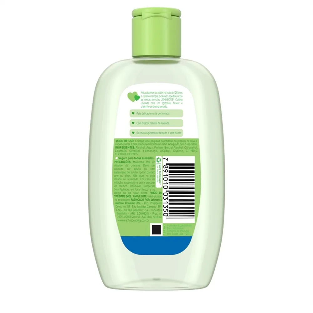 Colônia Johnson’s Baby Lavanda 200ml — foto 2