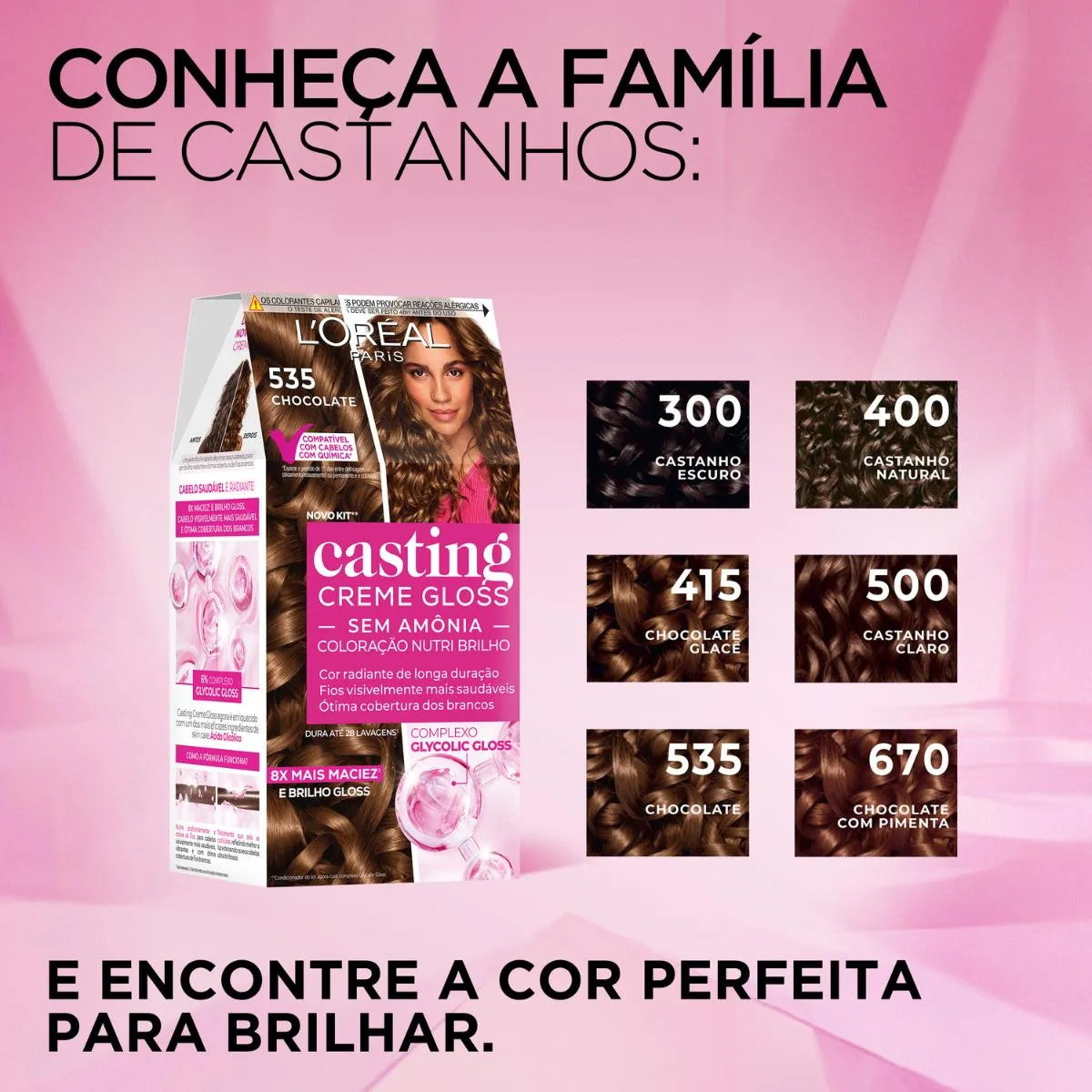 Coloração Casting Creme Gloss 535 Chocolate — foto 9