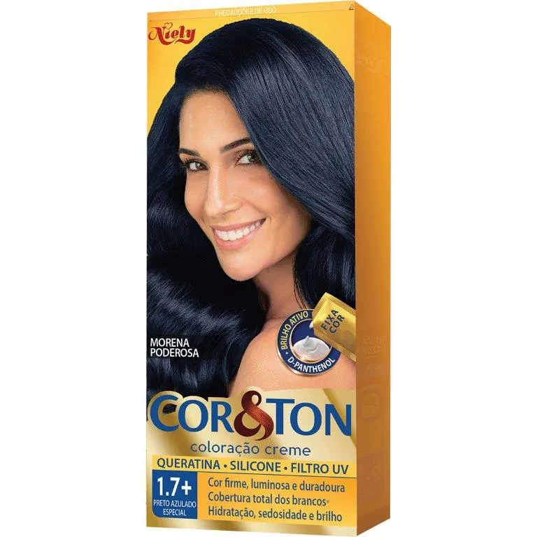 Coloração Niely Cor&Ton Preto Azulado Especial 1.7