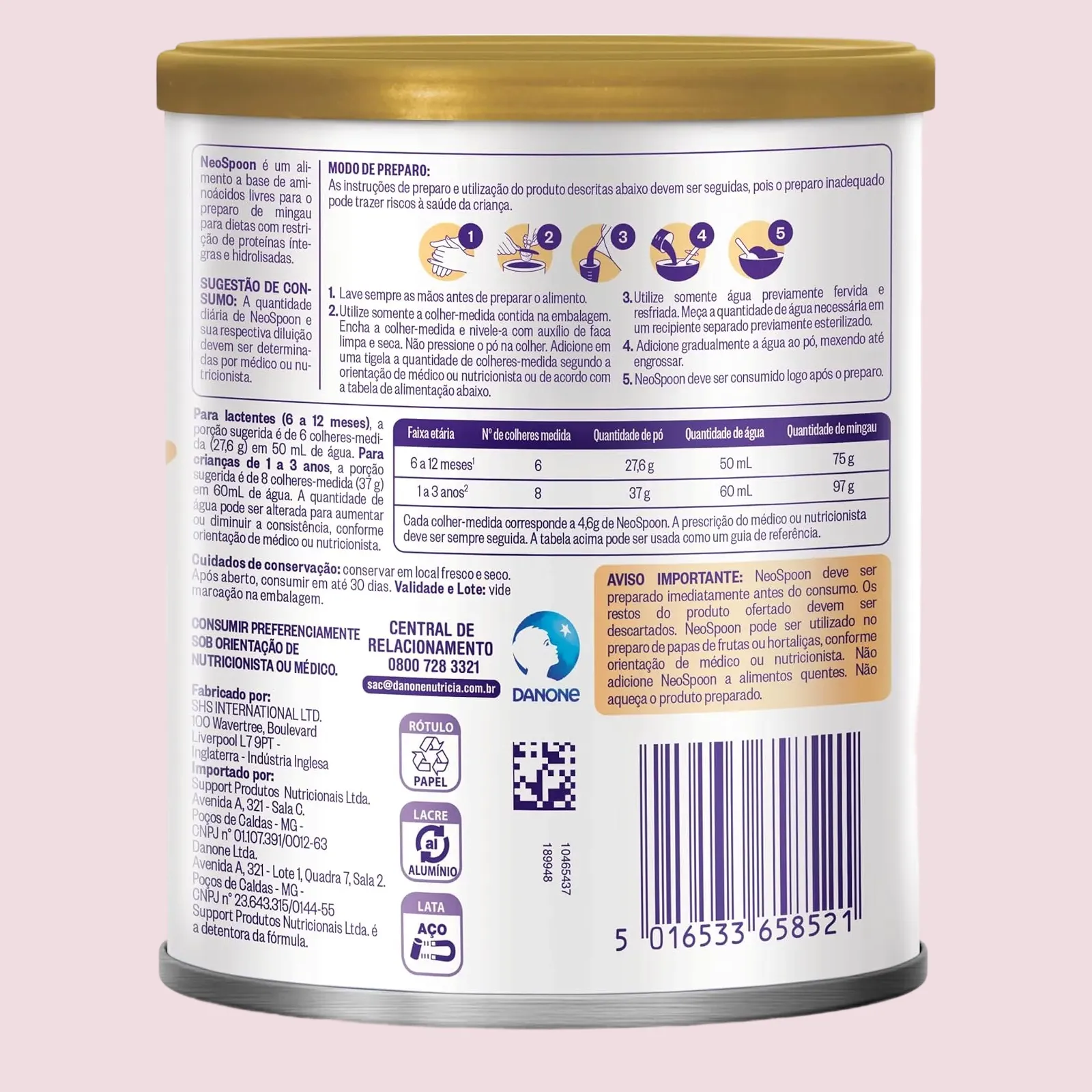 Complemento Alimentar Infantil Neospoon +6 meses 400g — foto 8