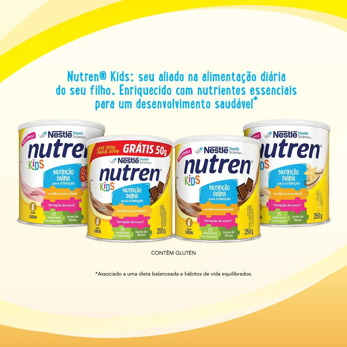 Complemento Alimentar Infantil Nutren Kids Sabor Baunilha 350g — foto 5