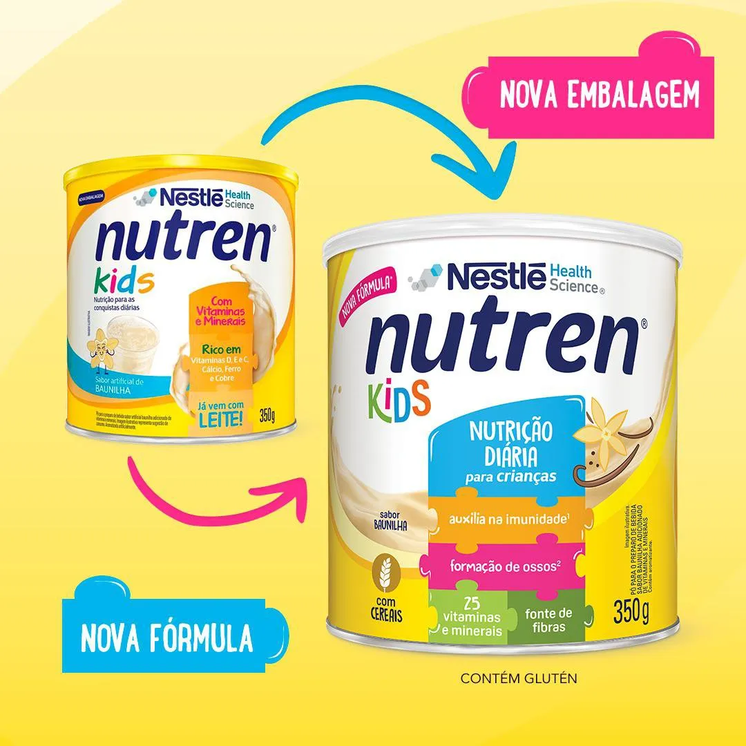 Complemento Alimentar Infantil Nutren Kids Sabor Baunilha 350g — foto 9