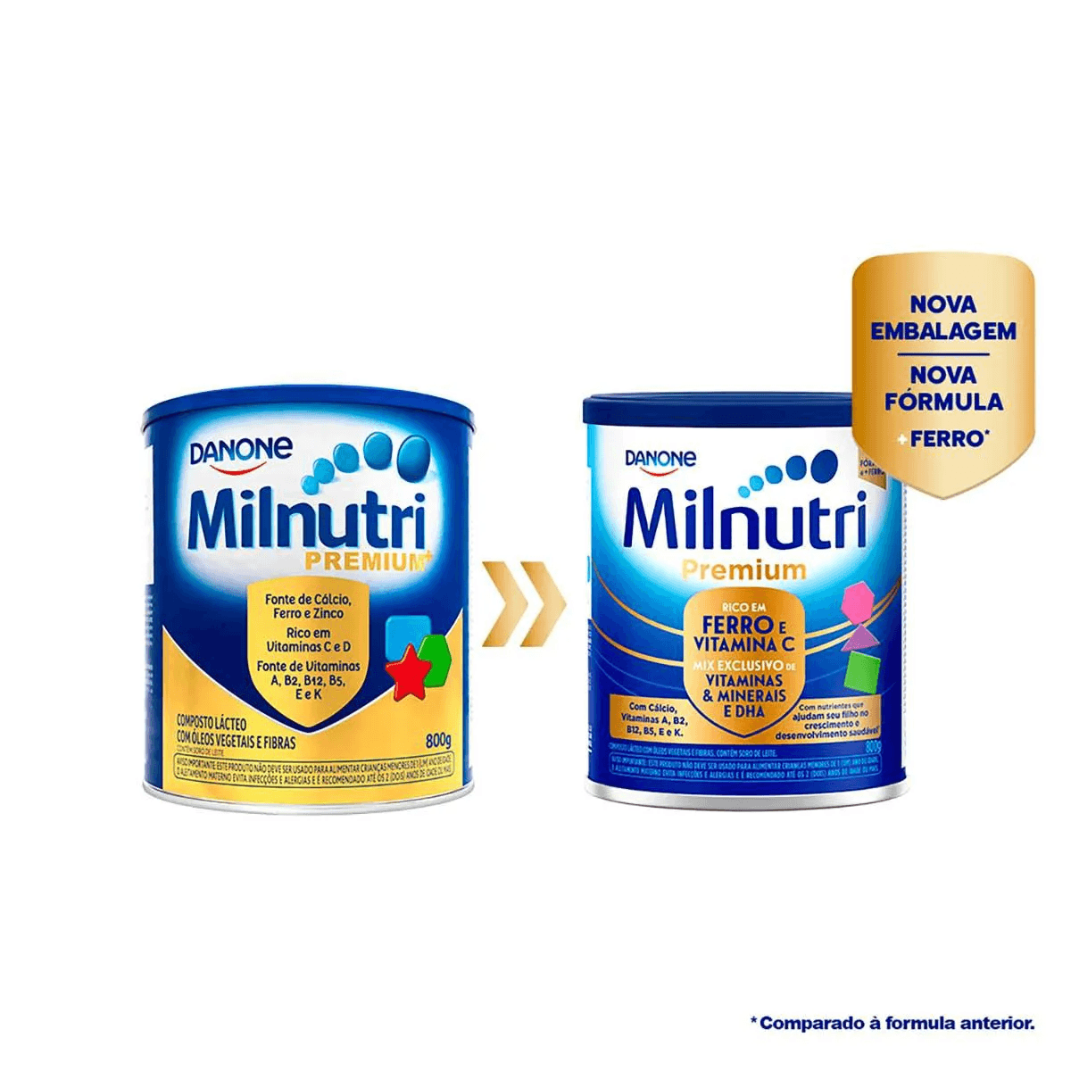 Composto Lácteo Infantil Milnutri Premium 1 a 5 anos 800g — foto 5