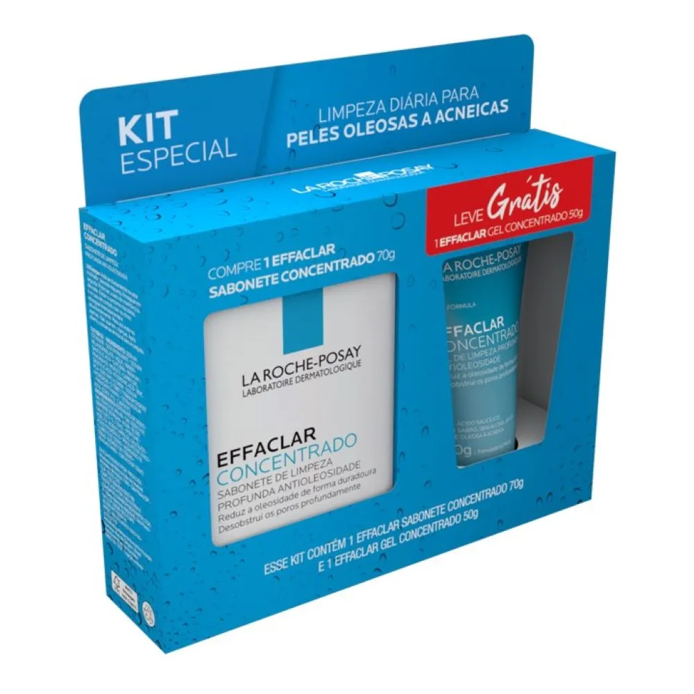 Compre effaclar Concentrado Sabonete 70g ganhe effaclar Gel Concentrado 50g