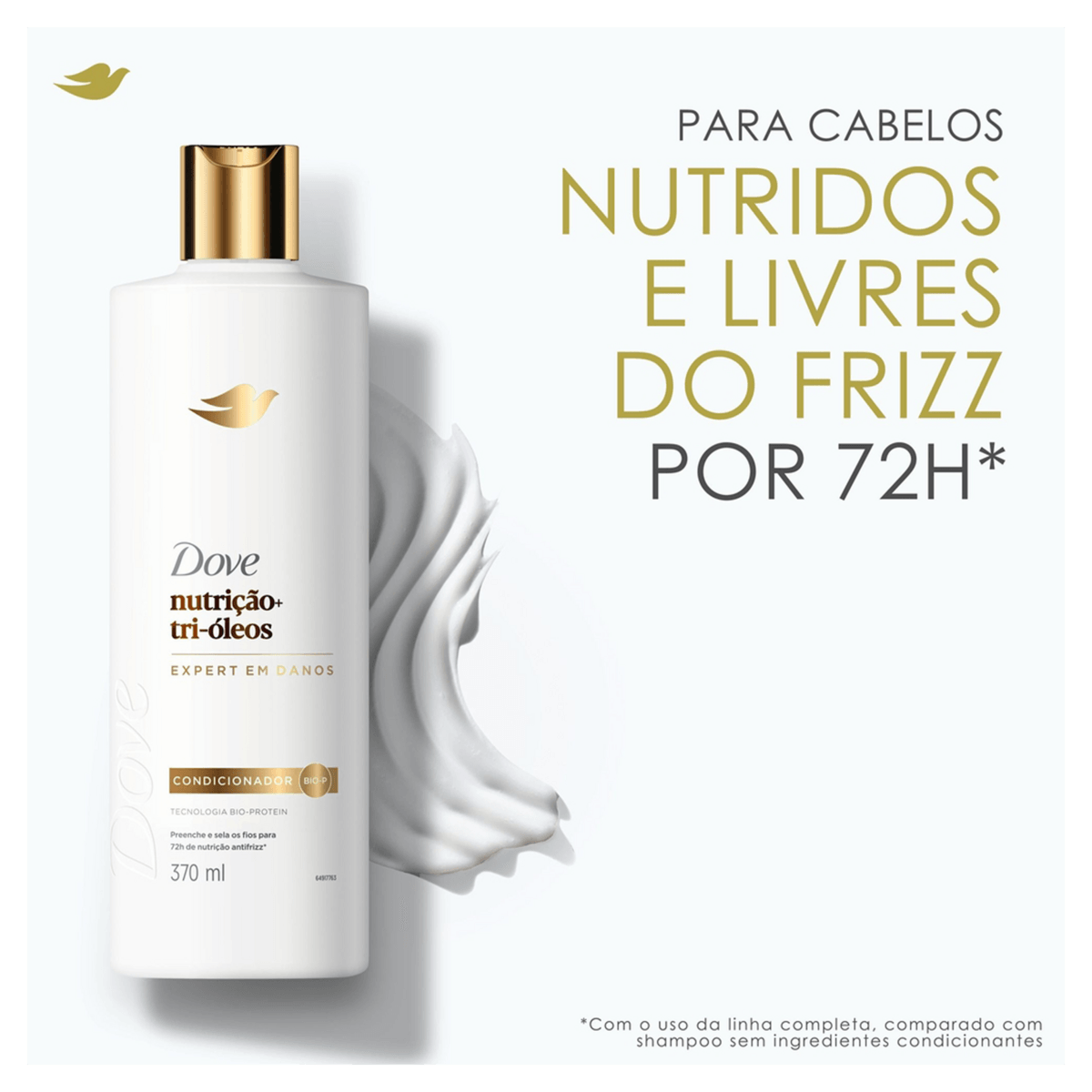 Condicionador Dove Nutrição + Tri-Óleos Frasco 370ml — foto 4