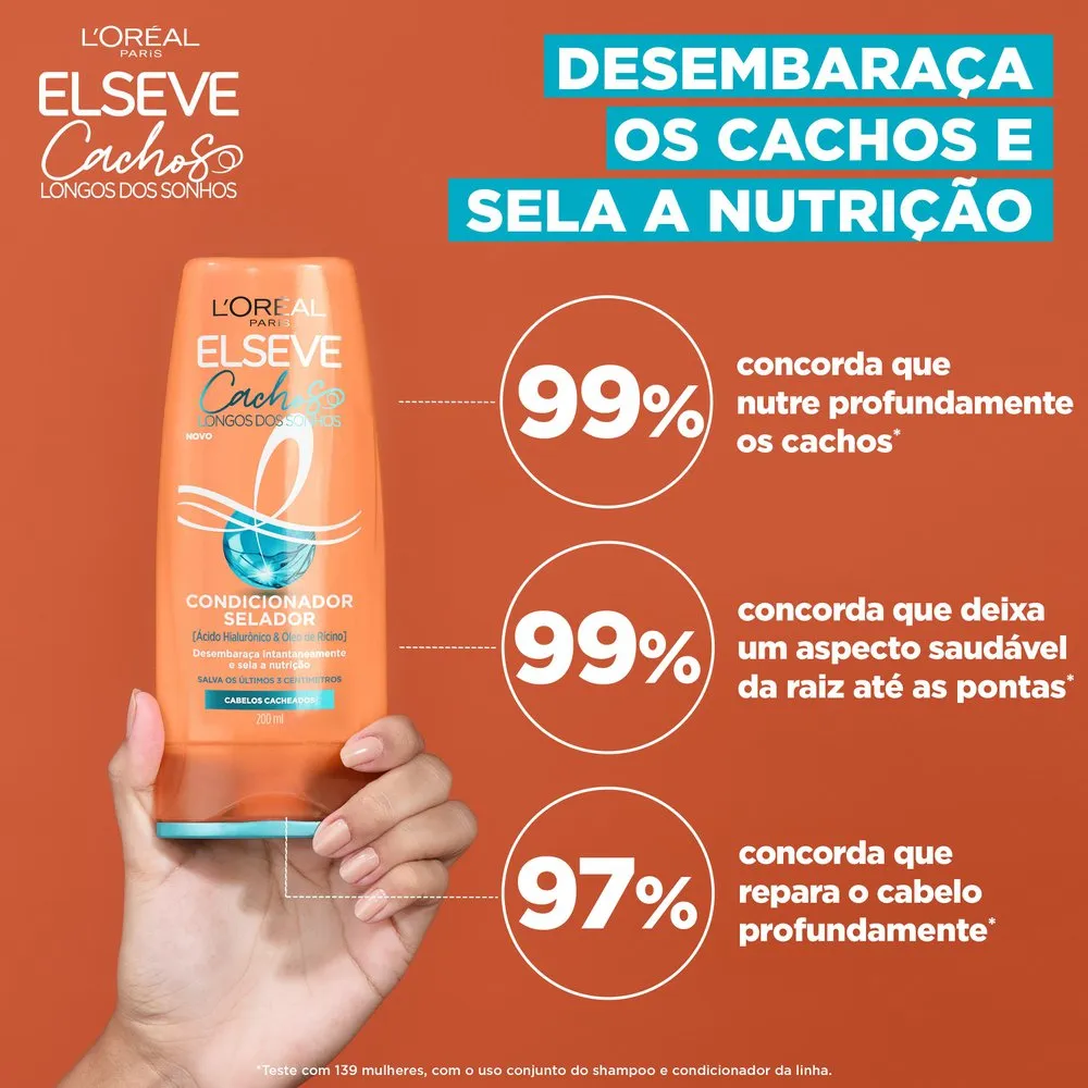 Condicionador Elseve Cachos Longos dos Sonhos Selador 200ml — foto 3