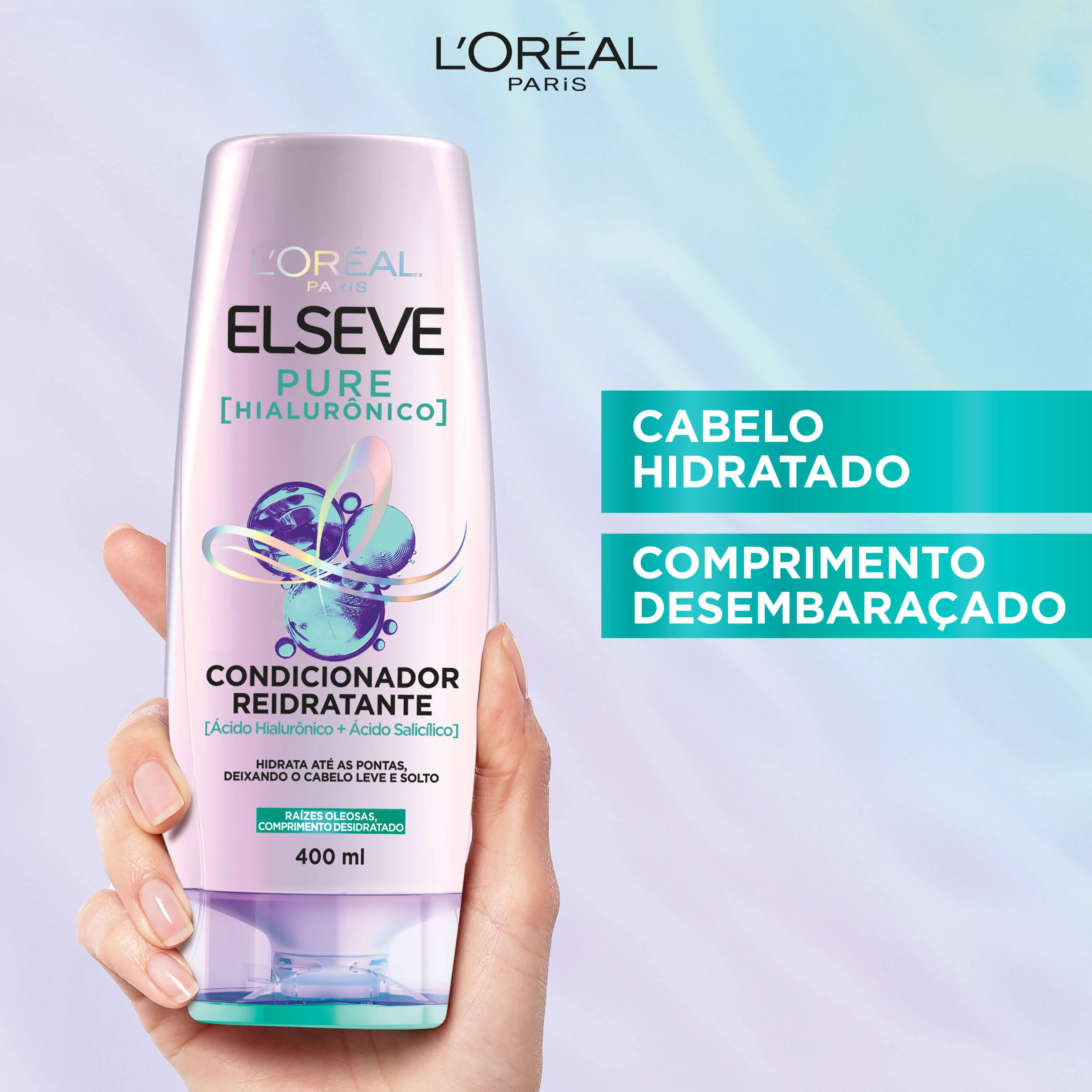 Condicionador Elseve Pure Hialurônico Reidratante 400ml — foto 7