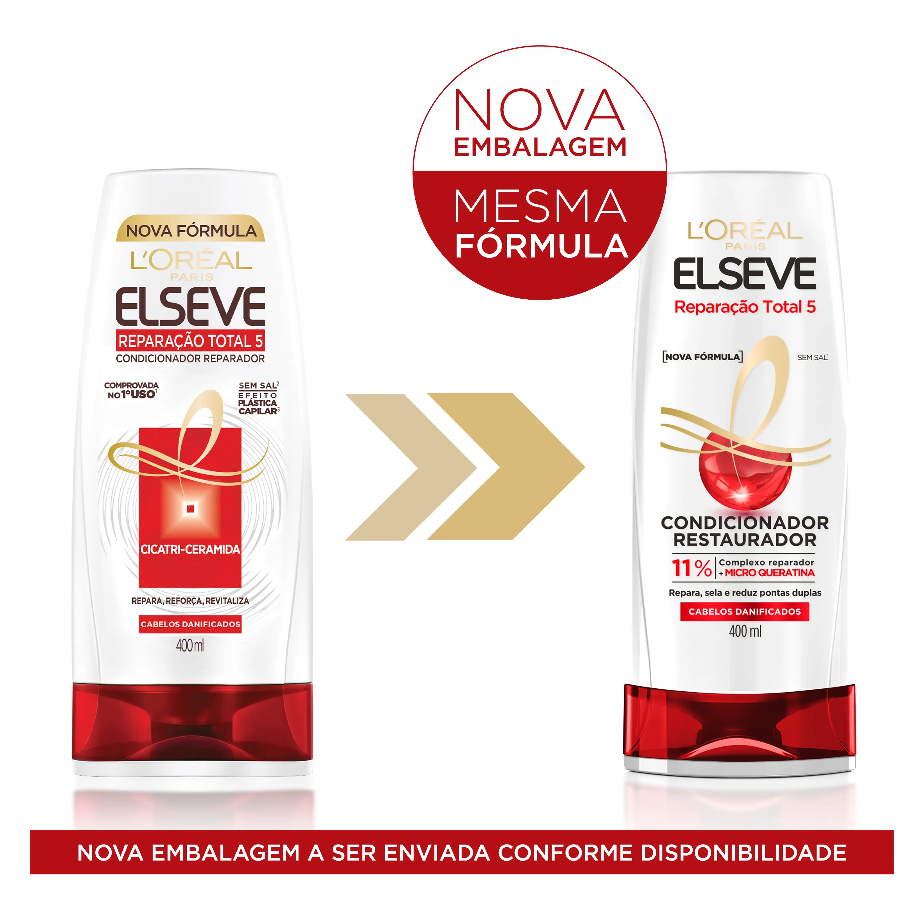 Condicionador Elseve Reparação Total 5 Restaurador 400ml — foto 3