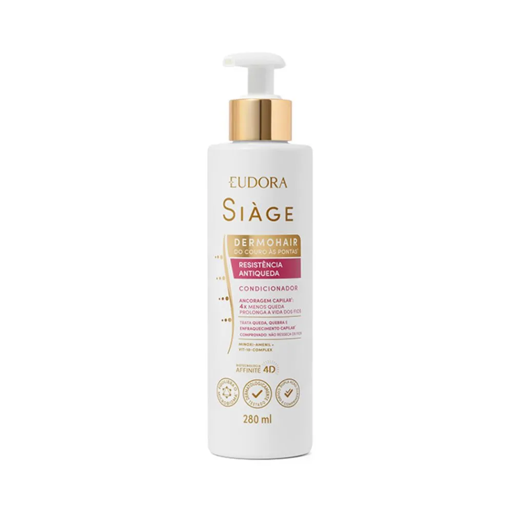 Condicionador Eudora Siàge DermoHair Resistência Antiqueda 280ml