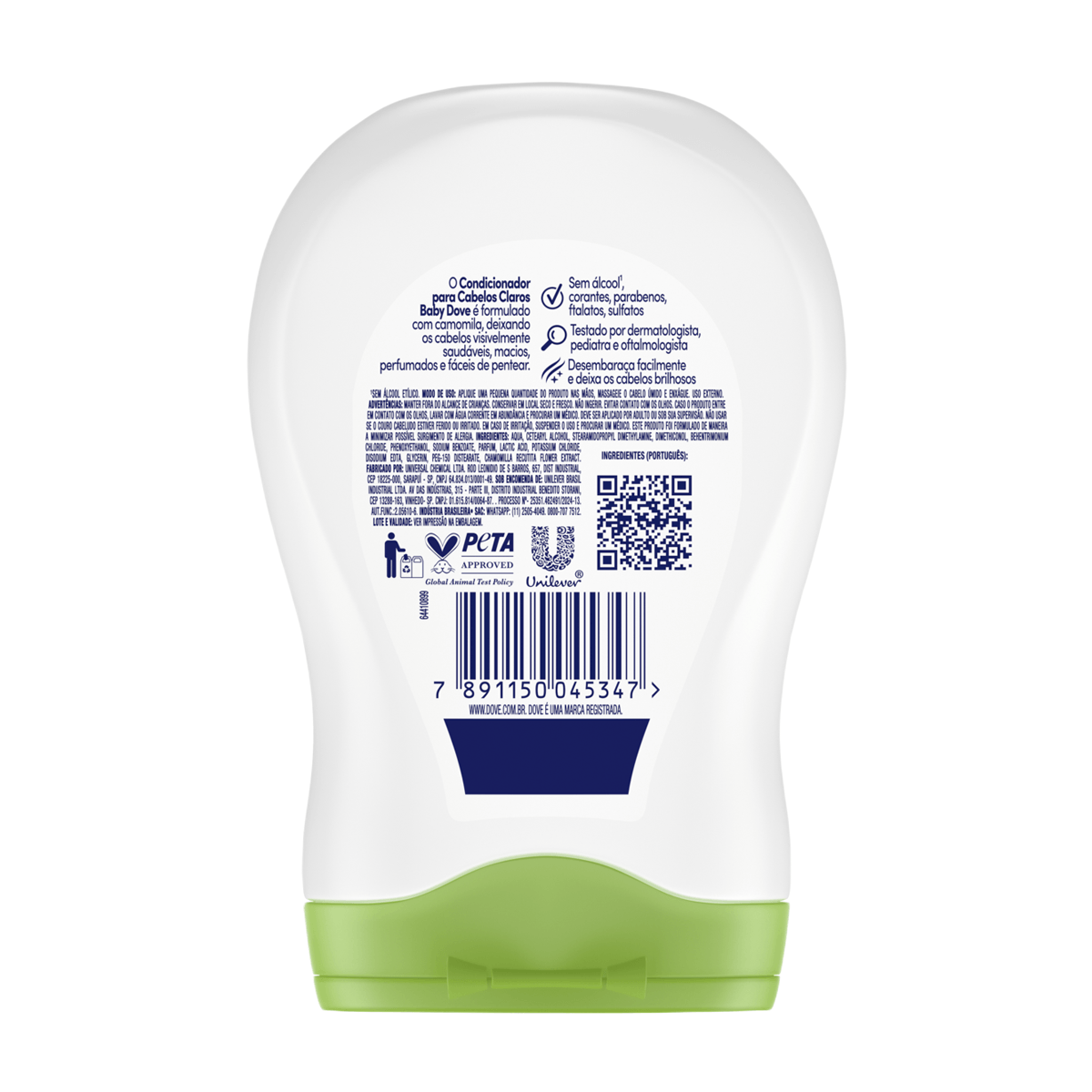 Condicionador Infantil Baby Dove Hidratação Enriquecida Cabelos Claros Camomila 200ml — foto 3