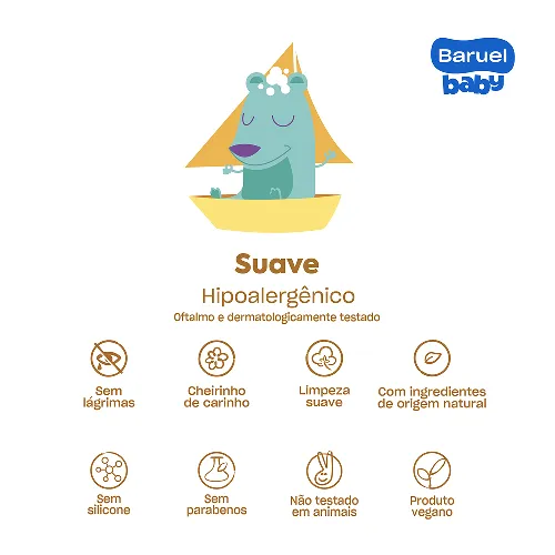Condicionador Infantil Baruel Baby Suave 210ml — foto 5