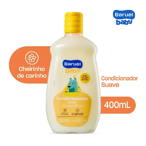 Condicionador Infantil Baruel Baby Suave 210ml