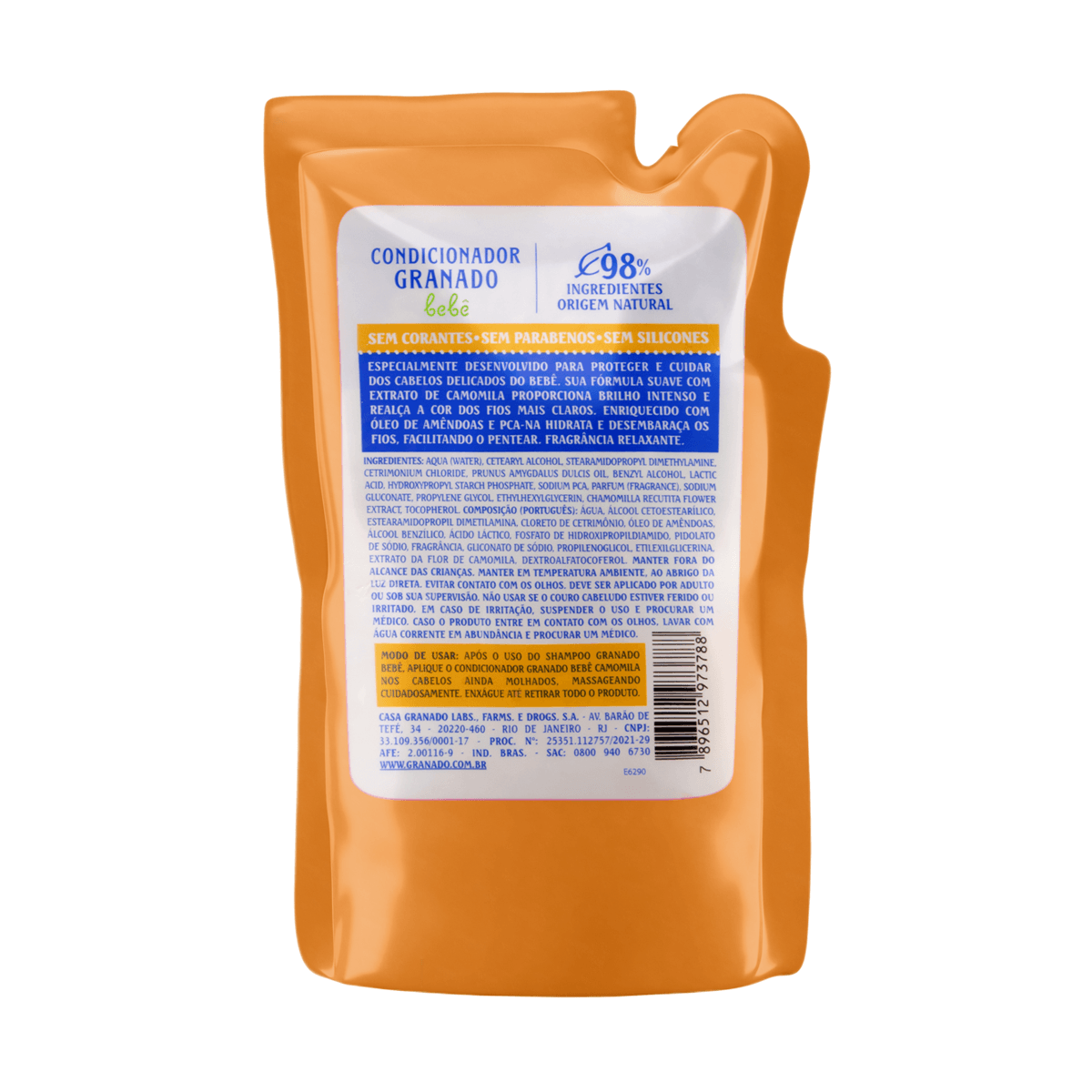 Condicionador Infantil Granado Bebê Camomila Refil 250ml — foto 4