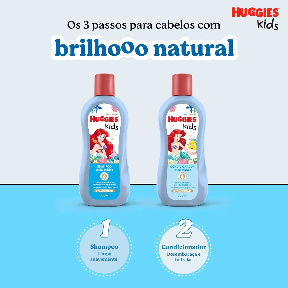 Condicionador Infantil Huggies Kids Brilho Mágico 360ml — foto 7