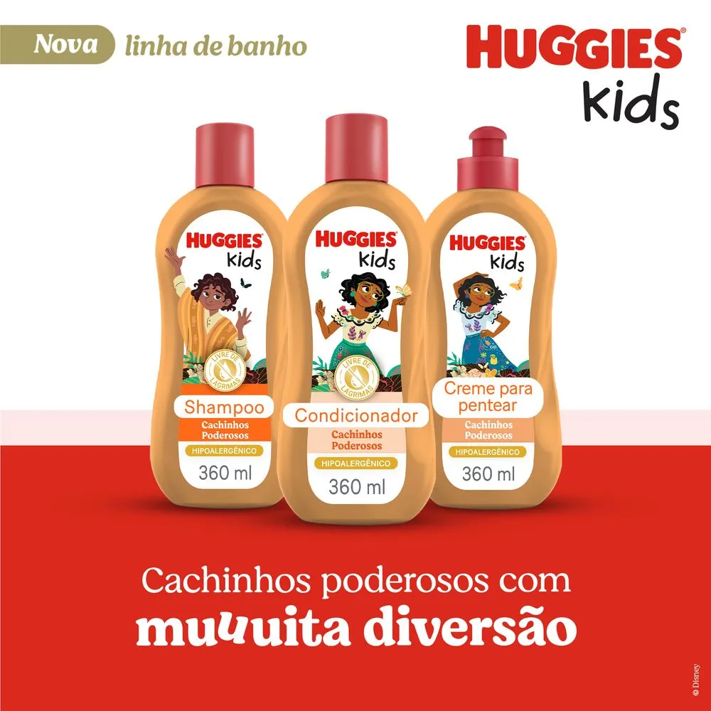 Condicionador Infantil Huggies Kids Cachinhos Poderosos 360ml — foto 9