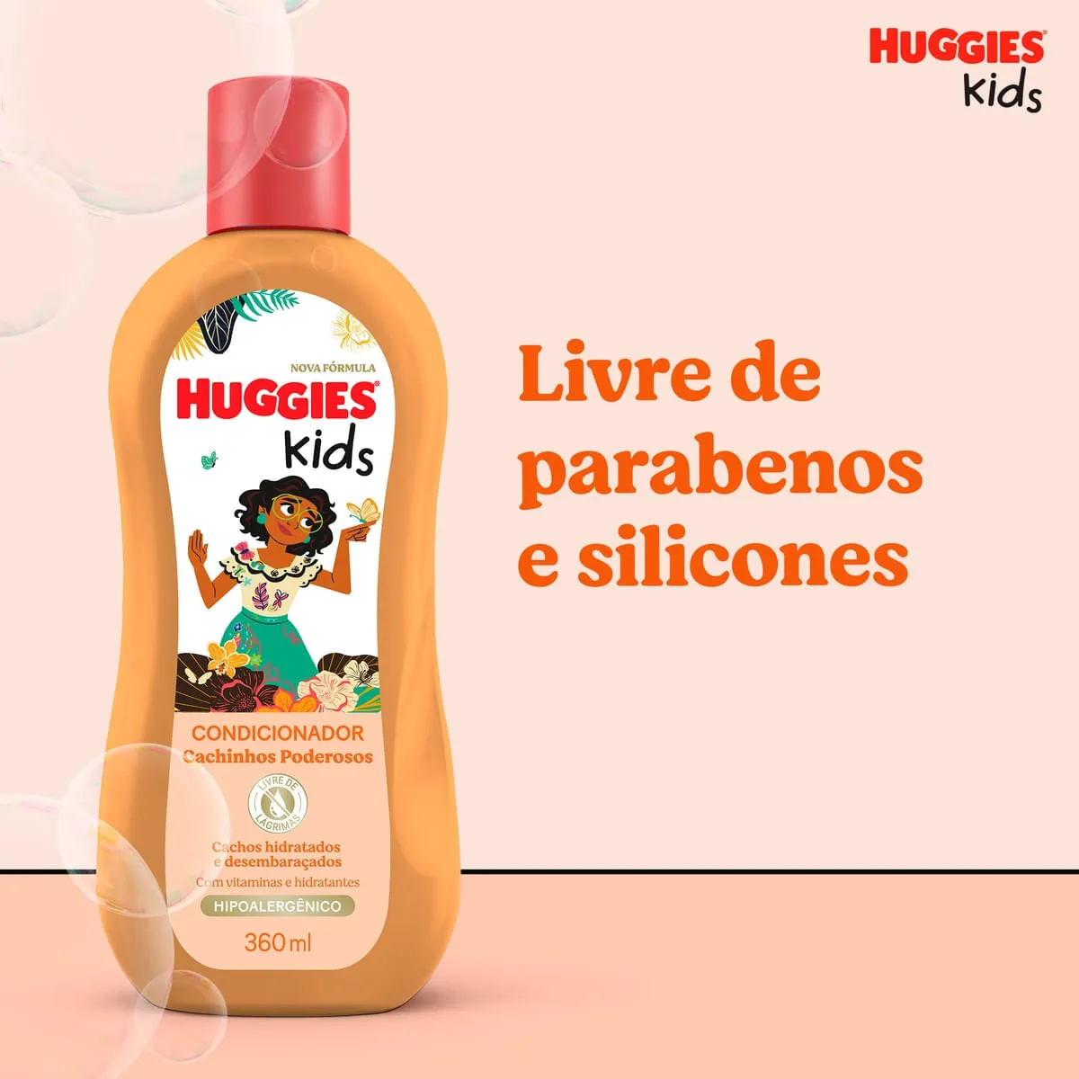 Condicionador Infantil Huggies Kids Cachinhos Poderosos 360ml — foto 7