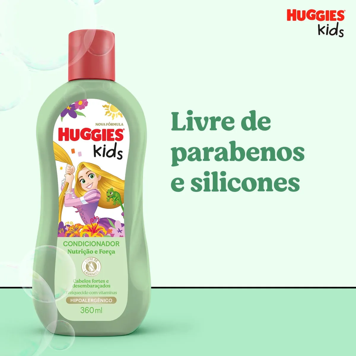 Condicionador Infantil Huggies Kids Nutrição e Força 360ml — foto 4