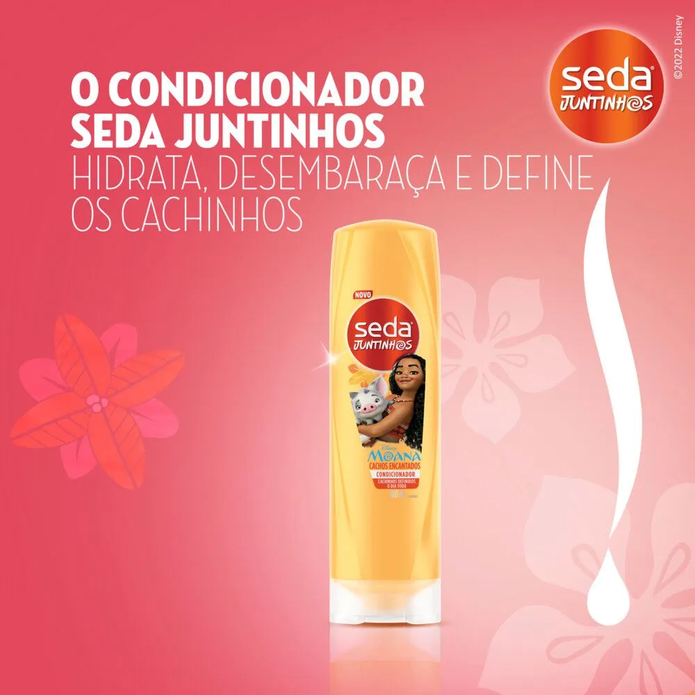 Condicionador Infantil Seda Juntinhos Moana Cachos Encantados +3 anos 300ml — foto 6