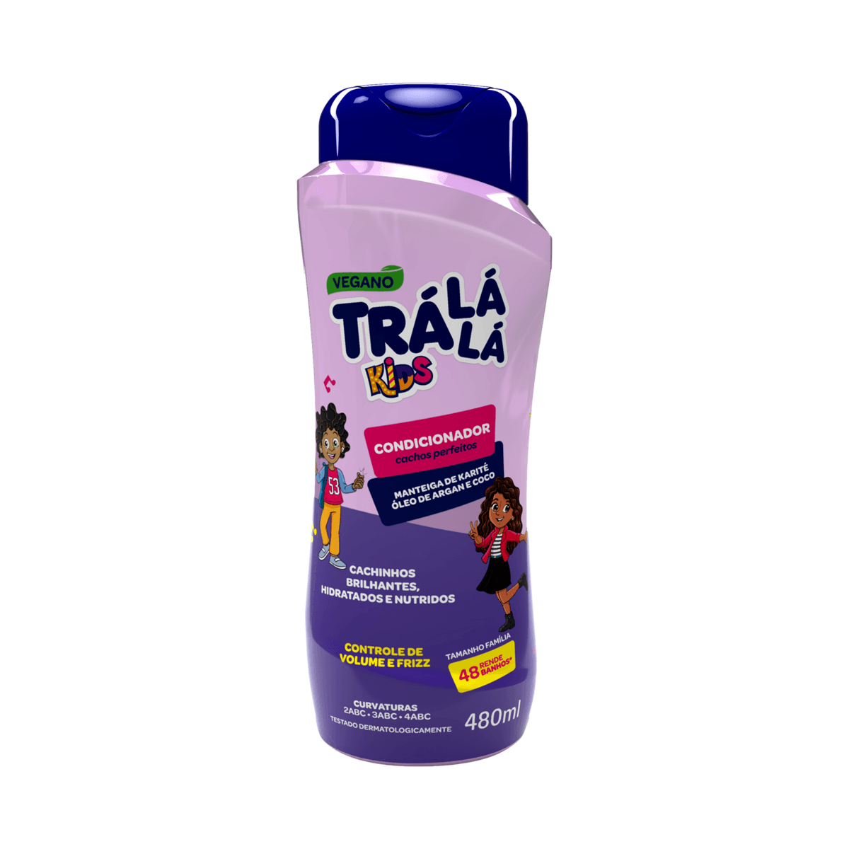 Condicionador Infantil Trá Lá Lá Kids Cachos Definidos Óleo de Argan 480ml