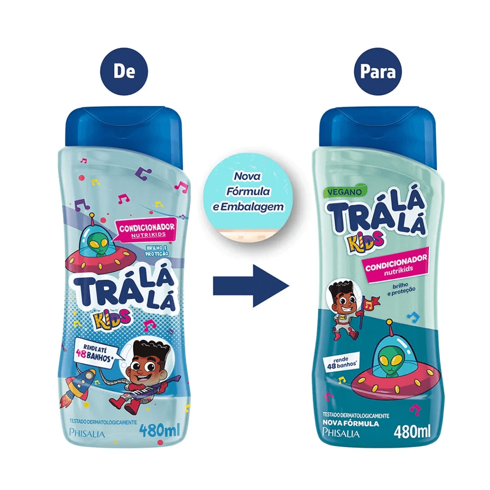 Condicionador Infantil Trá Lá Lá Kids Nutrikids 480ml — foto 2