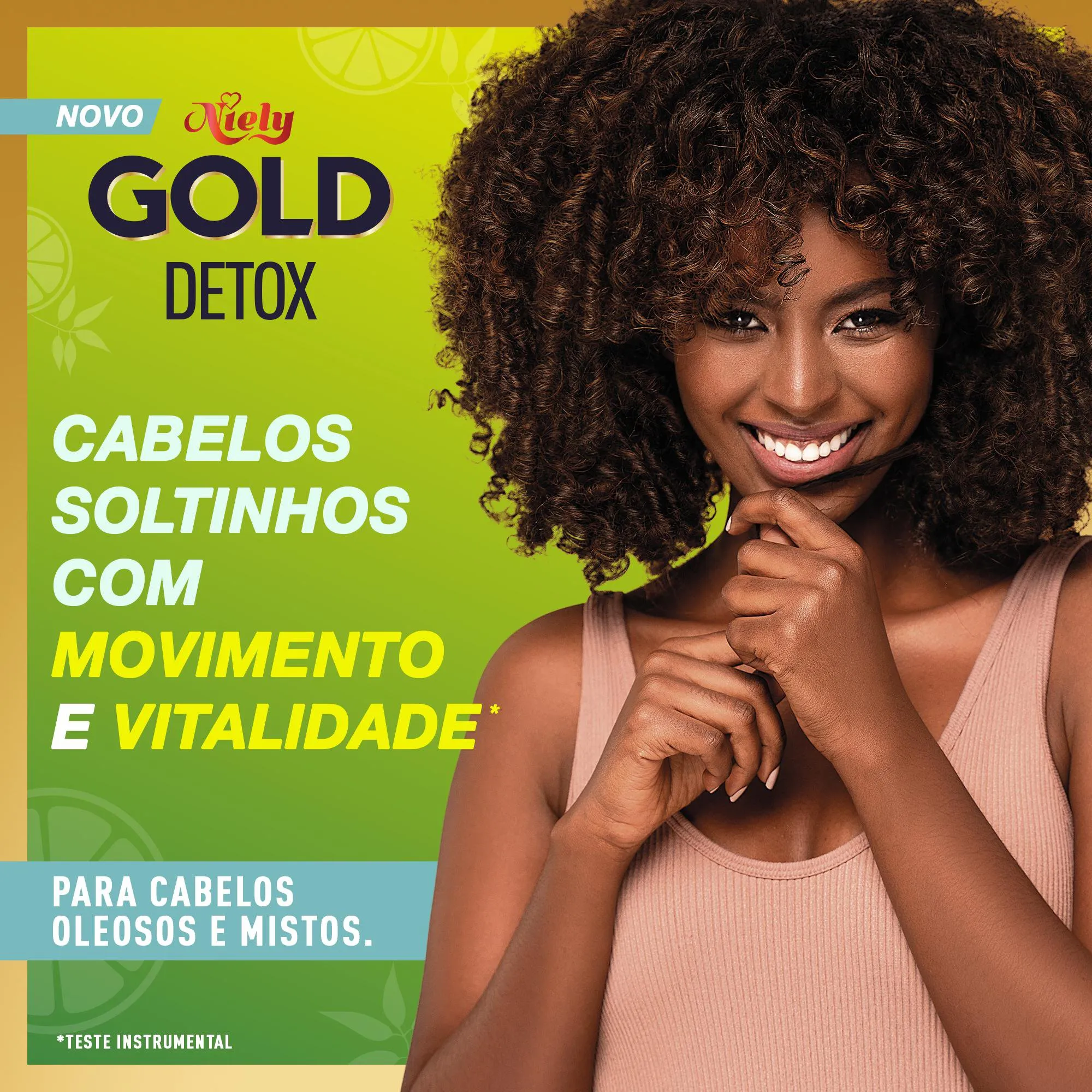 Condicionador Niely Gold detox limão + chá verde, 175ml — foto 6