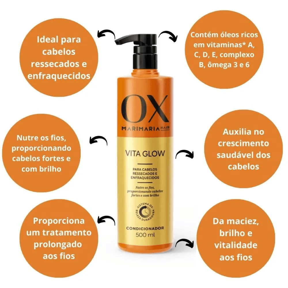 Condicionador OX Vita Glow Mari Maria Hair 500ml — foto 3