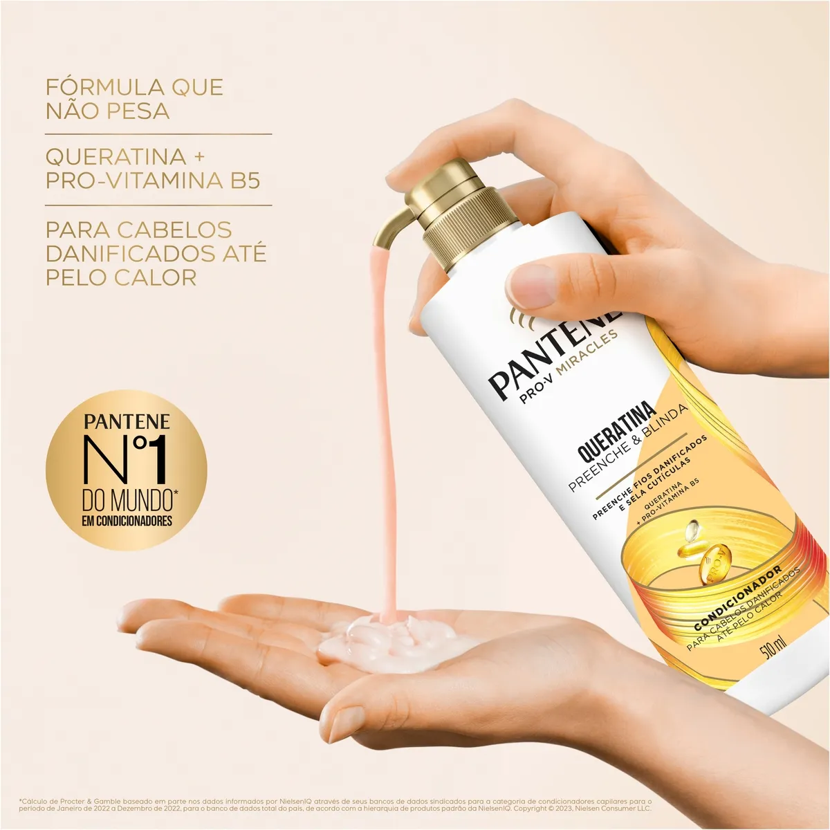 Condicionador Pantene Pro-V Miracles Queratina Preenche & Blinda 510ml — foto 6