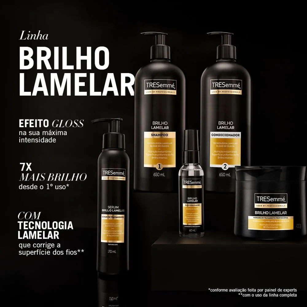 Condicionador TRESemmé Brilho Lamelar Blend de Óleos 650ml — foto 7