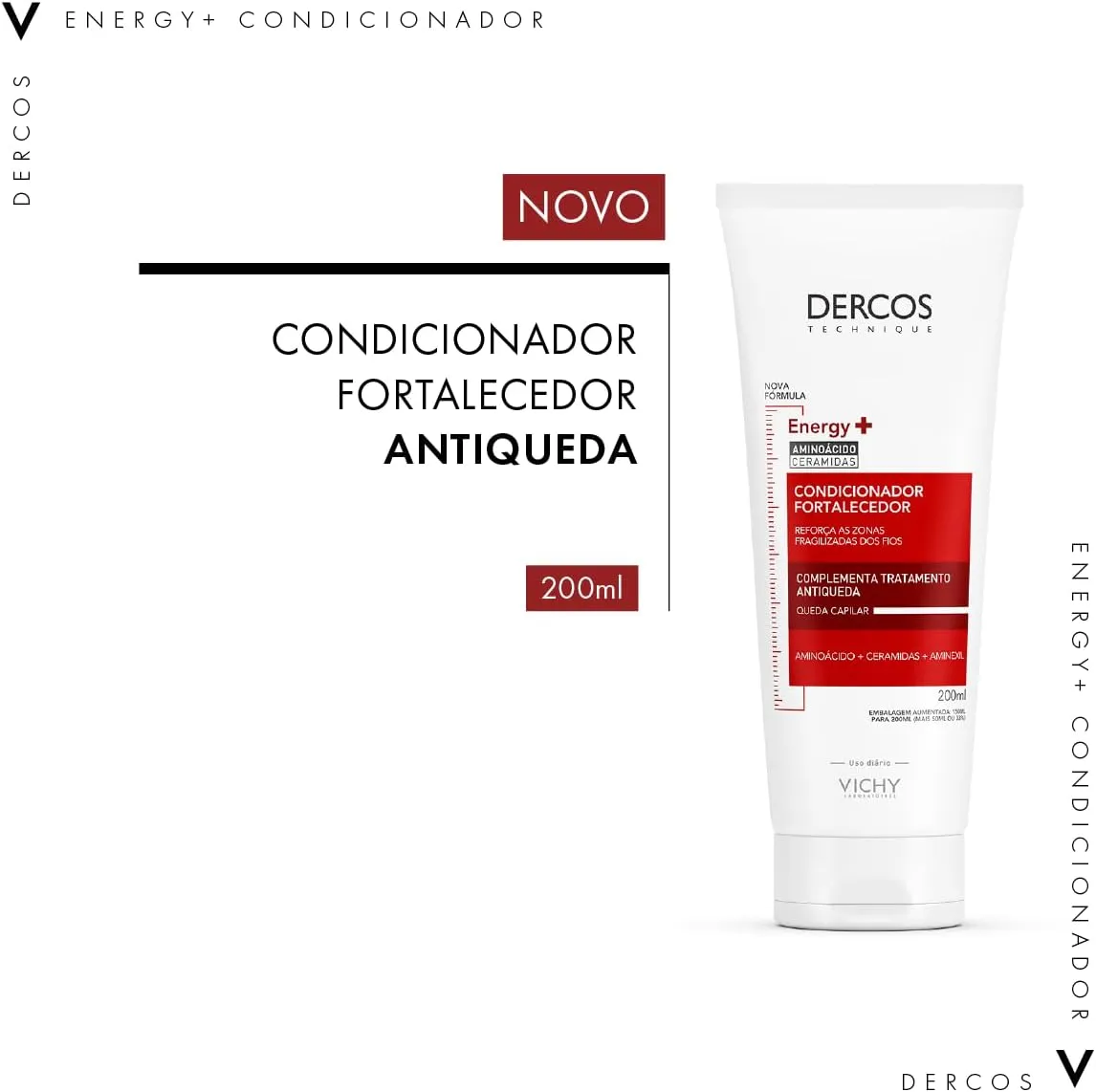 Condicionador Vichy Dercos Energy+ Fortalecedor 200ml — foto 4