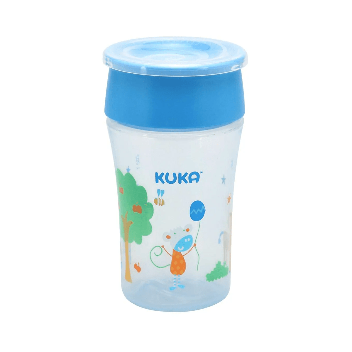 Copo de Transição Kuka 360 Antivazamento Azul 200ml